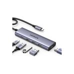 Ugreen UGREEN 15596 5 in 1 Type-C to 4K/30Hz HDMI 3*USB 3.0 100W PD Güç Girişi Çoklayıcı Hub Adaptör