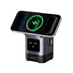 Ugreen Uno Qi2 15W 2-İn-1 Katlanabilir Kablosuz Şarj Standı (İphone & Airpods Uyumlu), 45775