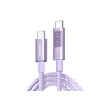 Ugreen Uno Usb-C 100W 5A QC PD Örgülü Hızlı Şarj ve Veri Kablosu, 1M, Mor, 65092
