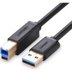 Ugreen Usb 3.0 Am'den Bm'ye Yazıcı Kablosu 1 M, Siyah, 30753