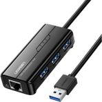 Ugreen Usb 3.0 Gigabit Ethernet Rj45 Dönüştürücü 3 Port Hub Usb Çoklayıcı, 20265