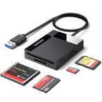 UGREEN USB 3.0 Kart Okuyucu SD/TF/CF/MS için 4'ü 1 arada Kart Okuyucu SD Kart Okuyucu SD, CF, Mikro SD, SDXC, Mikro SDHC, Mikro SDXC, MS vb. için USB Okuyucu Adaptörü