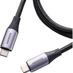 Ugreen Usb-C 100W Thunderbolt Usb3.1 Gen2 5A QC PD Hızlı Şarj Kablosu 1 Metre Siyah 80150