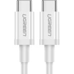 UGREEN USB-C 60W 3A QC PD Hızlı Şarj Kablosu, 2 m, Beyaz, 60520 - 2 Metre