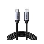 Ugreen USB-C 60W Thunderbolt USB3.1 GEN1 3A QC PD Hızlı Şarj Kablosu, 1.5 m, Siyah, 50751
