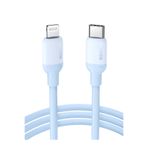 Ugreen USB-C - Lightning 3A PD MFi Sertifikalı Hızlı Şarj Kablosu, 1 m, Mavi, 20313