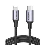 UGREEN USB C - Lightning Kablosu MFi Sertifikalı USB C Lightning Şarj Kablosu PD 3.0 iPhone 14, iPhone 13, iPhone 12, iPhone 11, iPhone SE, iPad 10.2 2021, AirPods vb. ile uyumludur. (1M)