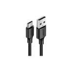 UGREEN USB-C - USB-A 3A QC Hızlı Şarj Kablosu, 1 m, Siyah, 60116 - 1 Metre