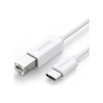 Ugreen Usb-C - Usb B Yazıcı Kablosu, 1.5 Metre, Beyaz, 40417