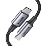 UGREEN USB C - USB C Kablosu, iPhone 16/16 Plus/16 Pro/16 Pro Max/15, MacBook Pro, iPad Pro, Dell XPS, Samsung Galaxy S24/S23/S22 Ultra, Anahtar, Piksel, 6.6FT Siyah için USB C Şarj Kablosu(2m)