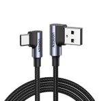 Ugreen USB to Type-C 2 m 90 Derece Şarj ve Data Kablosu