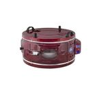 Uğur 002 Lüx Davul Fırın Bordo Tek Tepsili 45 cm Yuvarlak Fırın