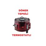 Uğur Döner Tepsili Termostatlı Üst Alt Camlı Emaye Davul Fırın 32 Lt