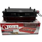 Uğur Elektrikli Izgara Krom Rezistanslı Barbekü Dumansız-Kokusuz 1400 Watt - Bordo