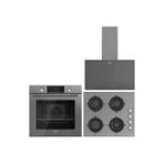 Uğur Gri Ankastre Set(Uad 6011 Ga3d + Uaf 6011D Gcpet + Uao 6040W0 Gcy)