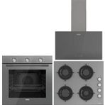 Uğur Gri Ankastre Set(Uad 6011 Ga3d + Uaf 609M Gcpet + Uao 6040W0 Gcy)