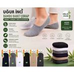 Uğur İnci Erkek Bambu Babet Çorap Dikişsiz Yumuşak 6'lı Paket