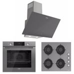 Uğur UAF 6011D GCPET - UAD 6011 GA3D - UAO 6040W0 GCY CSR1 Gri 3'lü Ankastre Set