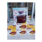 Uğur UĞUR KATMER DAVUL FIRIN TEK TEPSİLİ BORDO (Kırmızı-Sarı-Siyah-Beyaz)