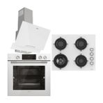 Uğur Yeni Steam Chef Set Beyaz (Uaf 6011DB Bcpst Fırın - Uao 6041W3 Bcy Rsr1 Ocak - Uad 6012G BA3D Davlumbaz)