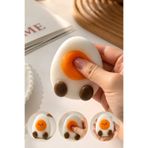 UĞURDAN Gerçekçi Yumurta Simülasyon Squishy Yapışkan Stres Oyuncağı 1 Adet
