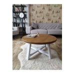 uğurlubaylar %100 doğal ağaç yuvarlak orta sehpa 70cm