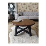 uğurlubaylar %100 doğal ağaç yuvarlak orta sehpa 80cm