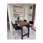 uğurlubaylar bar masası tamamı doğal masif ağaç 140x50cm