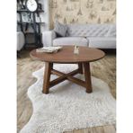 Uğurlubaylar Yuvarlak Orta Sehpa - ceviz - 90 cm