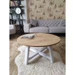 Uğurlubaylar Yuvarlak Orta Sehpa - Meşe - 70 cm