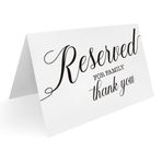 UHADRE Düğün için 20'li Paket Ayrılmış Tabela, 10x15 cm Ayrılmış Masa Tabelaları, Düğün, Restoranlar, Partiler, Resepsiyonlar, Etkinlikler, Masa Ayarı Kartları için Minimalist Masa Yer Kartları -RS04
