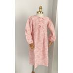 Uhde Store Kız Çocuk Tesettür Müslin Elbise Merasim Elbisesi Umre Elbisesi - 3 - 4 Yaş - Pembe