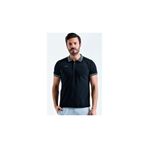 Uhlsport 3201131-20.002 Siyah Polo Yaka Pamuk Slınce M Erkek T-Shirt