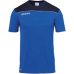 Uhlsport Erkek Futbol Antrenman T-Shirt Offense 23 1002214 - Saks - Beyaz - Beyaz