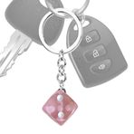 Uhngw Zar Anahtarlık Charm | Zar Anahtarlık, Havalı Biblolar Anahtarlık Kolye Kadın Erkek Erkek Kız Çocuk Gençler Yetişkinler Gençler için, pinguin gri, Refer to description