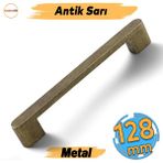 Uhud Kulp 128 Mm Antik Sarı Metal Mutfak Mobilya Çekmece Mutfak Dolap Dolabı Kulpları Kapak Kulbu