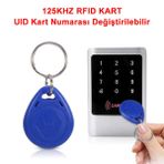 UID Kimlik Numarası Değiştirilebilir 125KHZ RFID Rfid Manyetik Anahtarlık Proximity Göstergeç 125 Khz Kapı Geçiş Personel Takip Depo EM4100