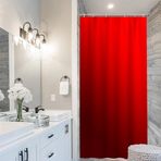 Uiiooazy Duş perdesi, mavi, duş perdesi, gradyan lila, ruj, mor, modern duş perdeleri, küf tutmaz, su geçirmez, polyester kumaş, yıkanabilir, kancalı banyo perdesi, 90 x 180 cm