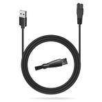 uijino oneisall köpek makası şarj cihazı, oneisall köpek pençesi düzeltici için 5 V USB şarj kablosu, küçük köpek kedi bakım makası için yedek şarj kablosu hattı, temizleme fırçalı, 3,3 ft güç kablosu