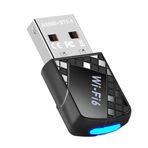 Uikdjgu AX900 USB WiFi 6 Adapter 900Mbps Bluetooth 5.4 2 in 1 USB Dongle 2.4G 5G Wireless WLAN Receiver for Win10&Win11