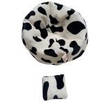 UIKEEYUIS Bebek Uyku Yatağı bu Bebekler İçin Uygundur 10-17CM Ölçülerindeki Bebekler Genel Dekorasyon Sadece Araba Koltuğu Polyester Değildir , İnek rengi