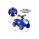 UJ Toys Led Işıklı Müzikli Akülü Atv Akülü Motor