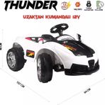 UJ Toys Thunder 12 V Beyaz Akülü Araba