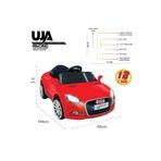 UJ Toys UJA Uzaktan Kumandalı Audi Kırmızı Akülü Araba