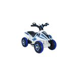 ujtoys Akülü Atv 6 V Safari Beyaz Polis-ışıklı Ve Müzikli