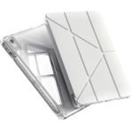 UK Apple iPad Air 11 Inç A3266 A3267 A2902 A2903 Uyumlu Uyku Modu Kalemlik Bölmeli 3 Katlamalı Kılıf - Beyaz