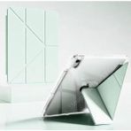 UK Apple iPad Air 13 Inç A3268 A3269 A2898 A2899 Uyumlu Uyku Modu Kalemlik Bölmeli 3 Katlamalı Kılıf - Su Yeşili