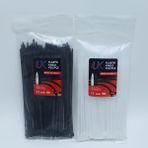 Uk Plastik Kablo Bağı Plastik Kelepçe Cırt Klips 3.6X200MM 100 Adet - Siyah