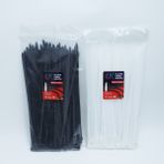 Uk Plastik Kablo Bağı Plastik Kelepçe Cırt Klips 7.6X300 Mm 100 Adet - Beyaz