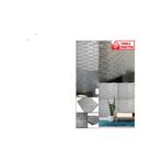 UKAB DEKOR 50x35 Cm 0,17 M² Kendinden Yapışkanlı Duvar Kağıdı Esnek Köpük Paneli 3d Boyutlu Piramit Desen Gümüş GRİ 50 x 35